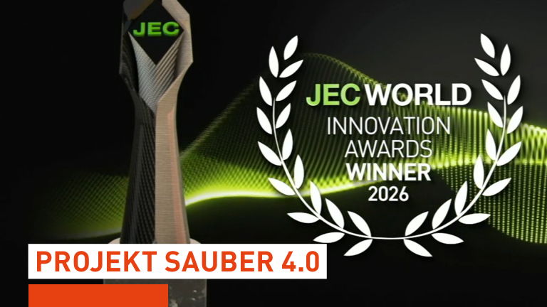 News Vorschaubild - Projekt SAUBER 4.0 gewinnt den JEC Innovation Award 2026